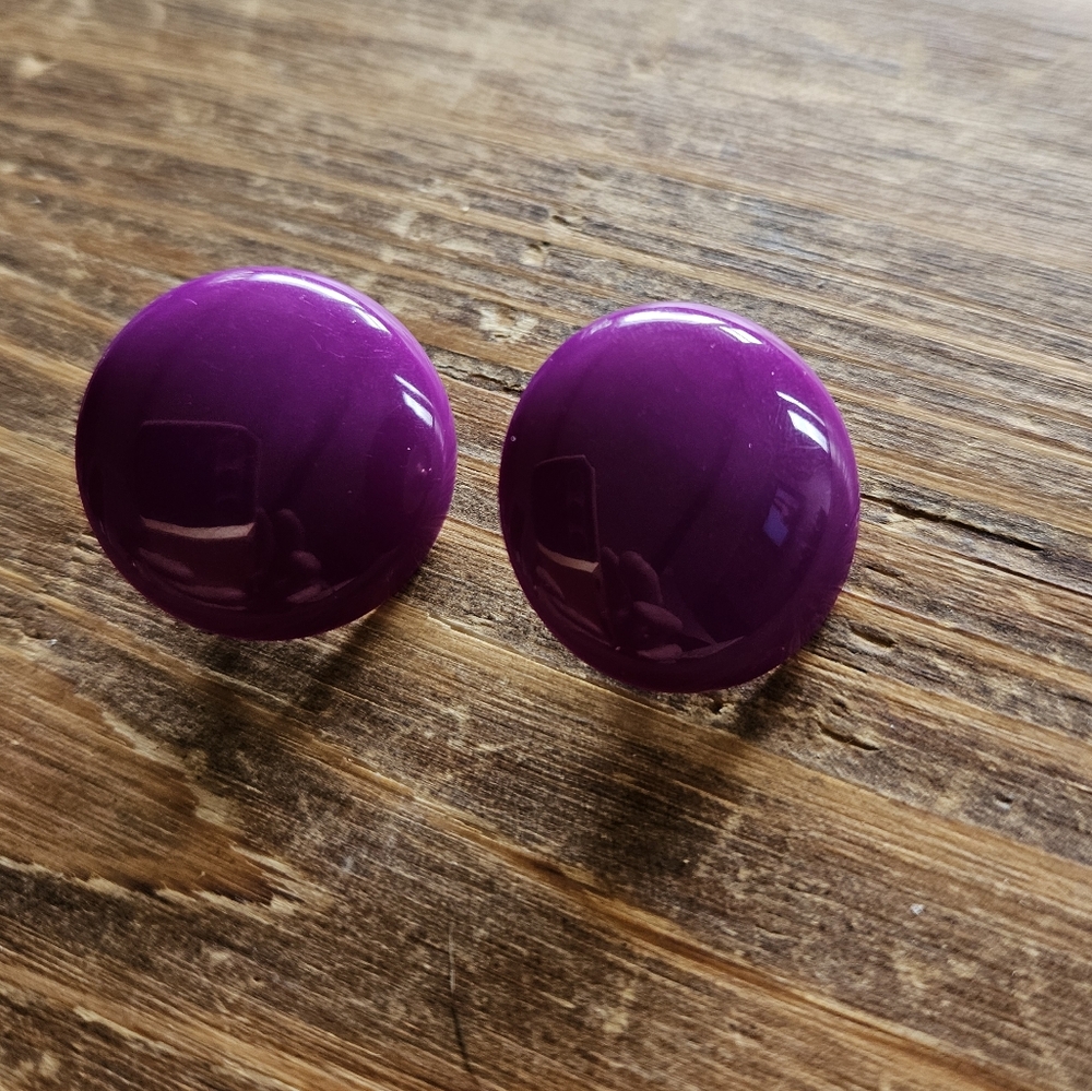 Purple Stud Earrings
